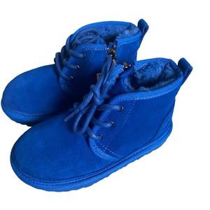 NEW Ugg Neumel II Kids Wool Lined Chukka Boots Color Dive Blue Toddler Size 12